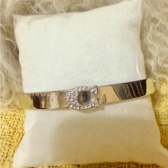 Coach Silver Bracelet with  C Crystal Logo - Picture 2 of 6